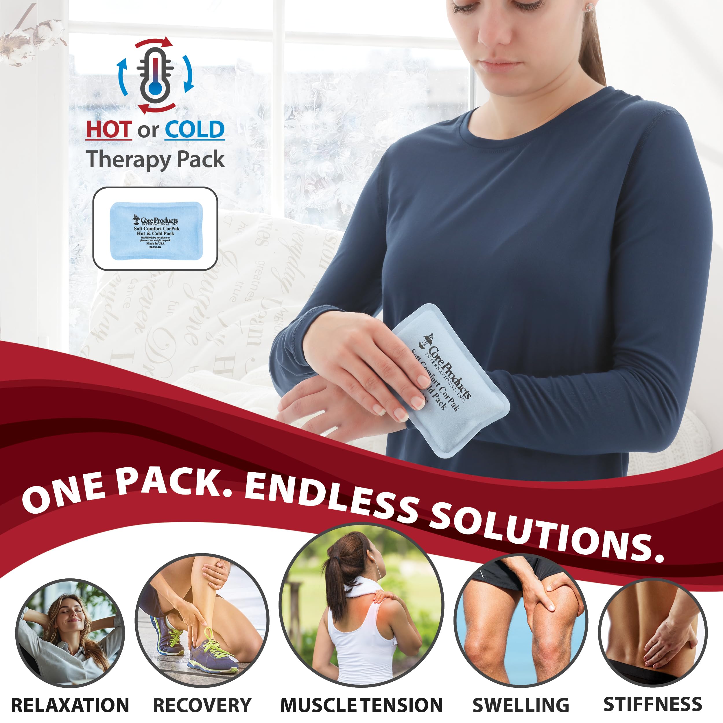 Amazon.com: Soft Comfort Reusable Hot & Cold Therapy Pack for Knee